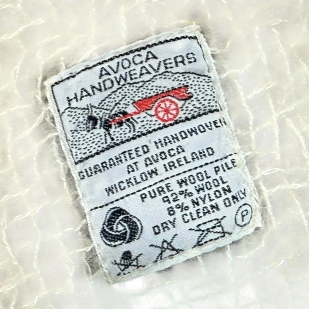 Avoca‎ Wool Shawl Wrap Pink Plaid Fringe Ireland Cozy Lap Blanket Square